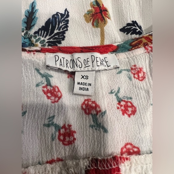 Patrons of Peace Floral Tank Top XS - Picture 6 of 7
